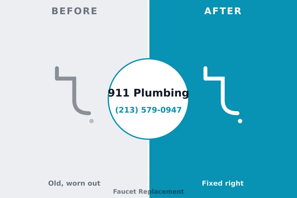 Before and after: plumbing repair Laurel Bay, SC